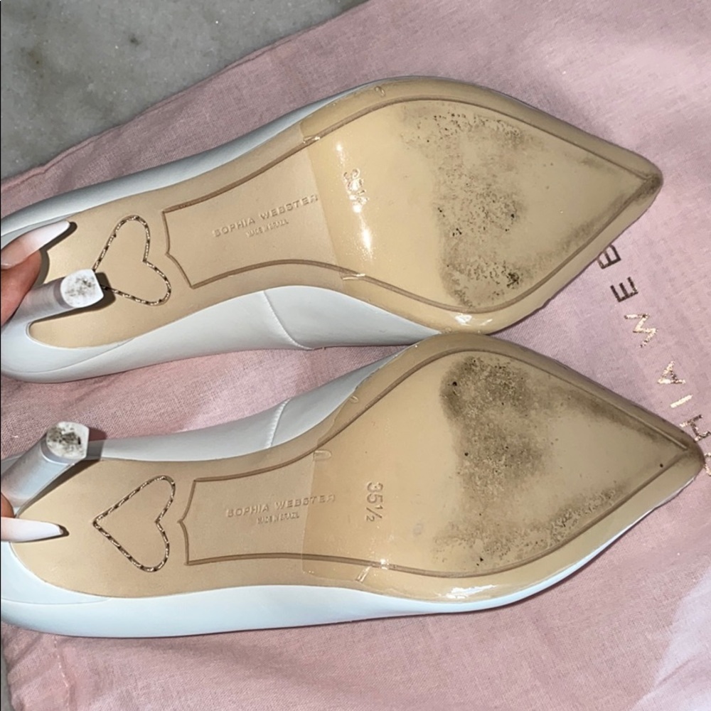 Sophia Webster White Leather Pumps - Picture 4 of 10